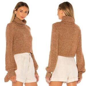 Tularosa NWT Jemima Cropped Turtleneck Sweater Size Xsmall